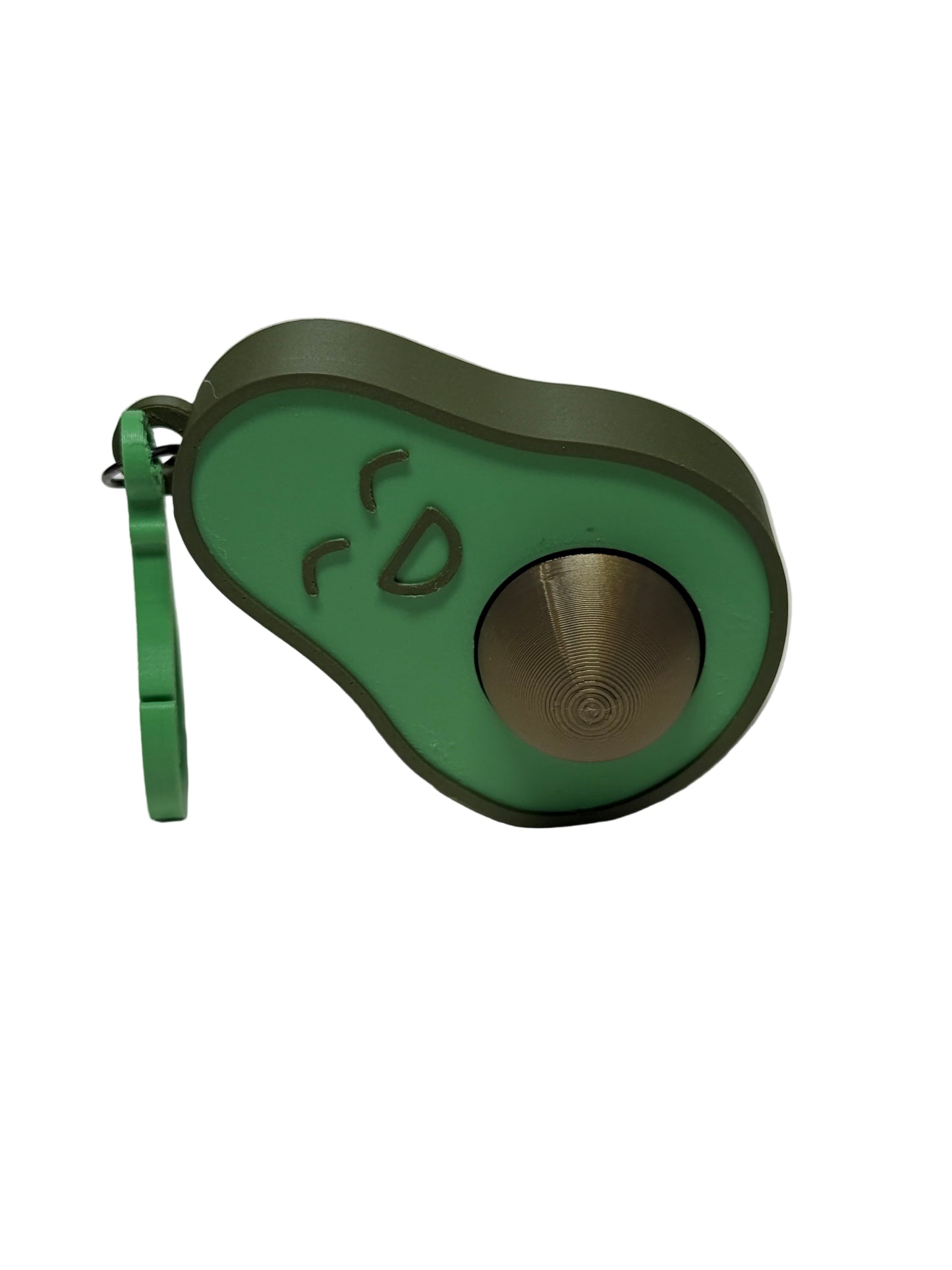 Clicker Avocado Keychain