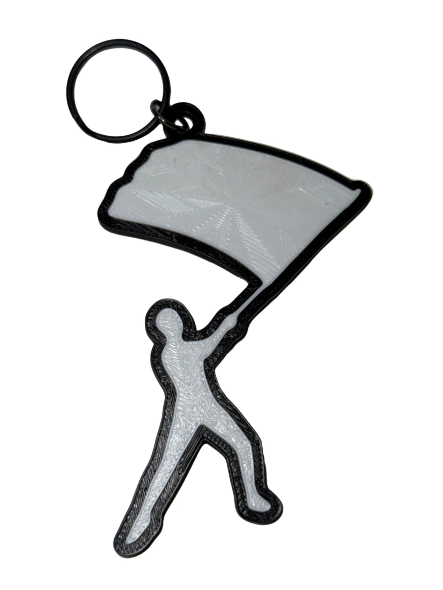 Color Guard Single Flag Keychain