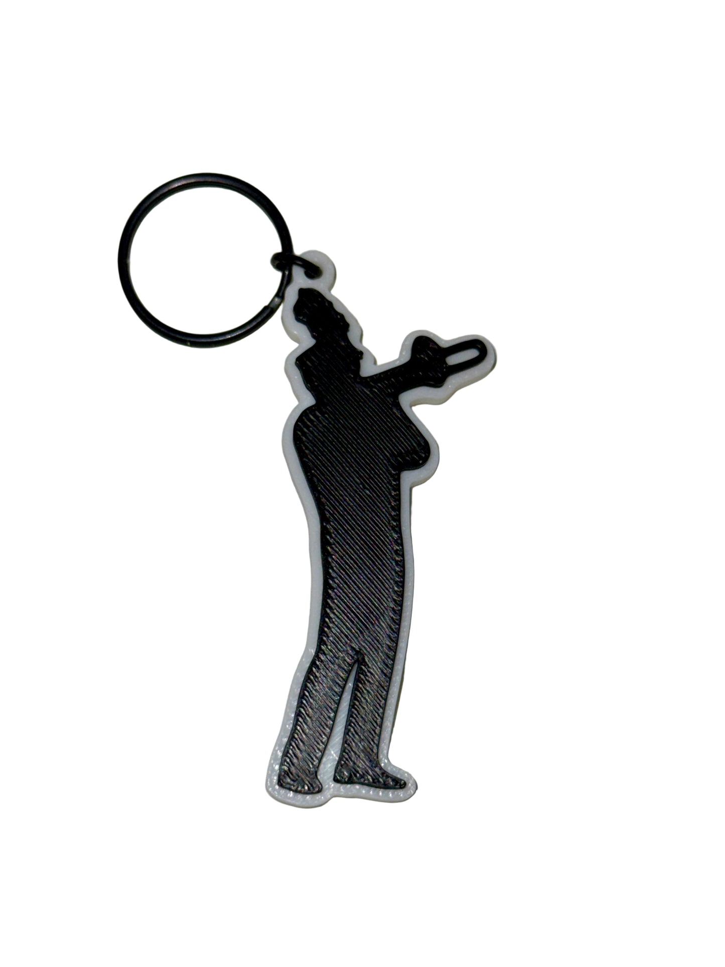 Marching Band Trombone Musician Keychain