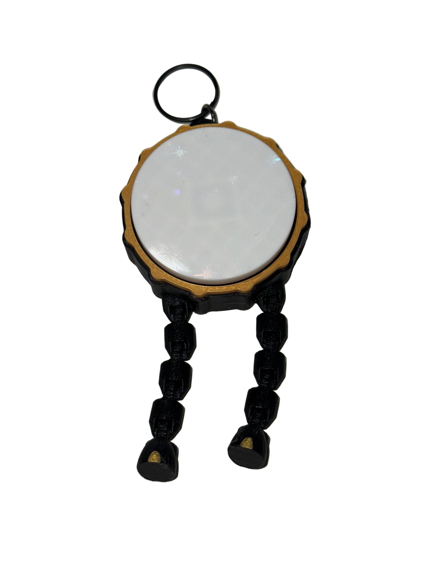Clicker Snare Drum with Legs Keychain
