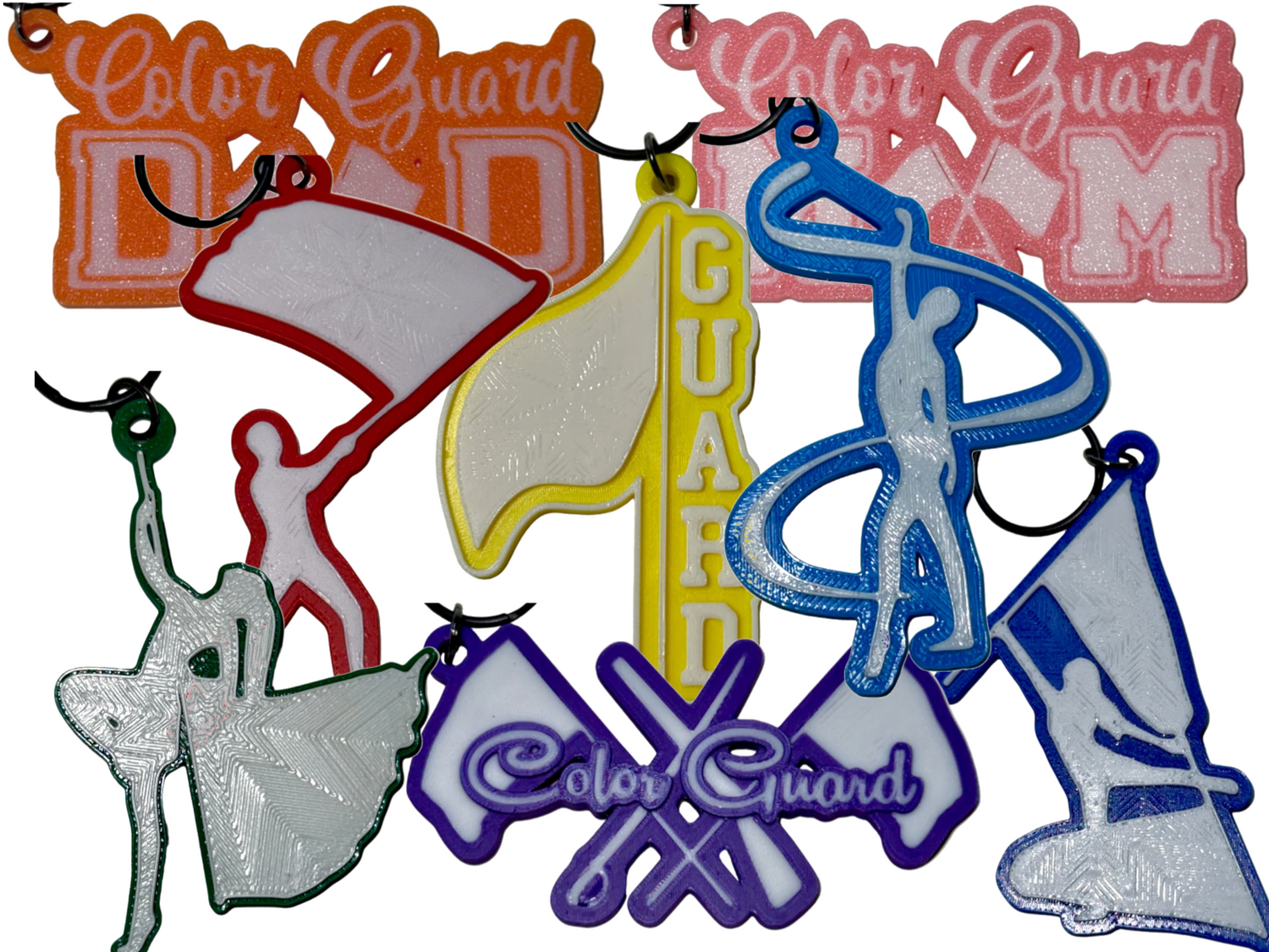 Color Guard Keychains