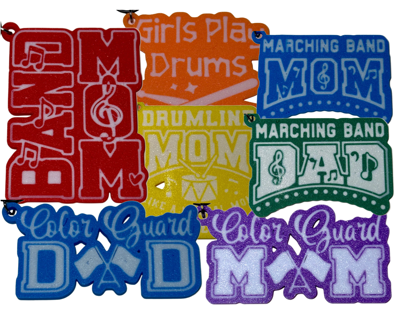 Marching Band Parent Keychains