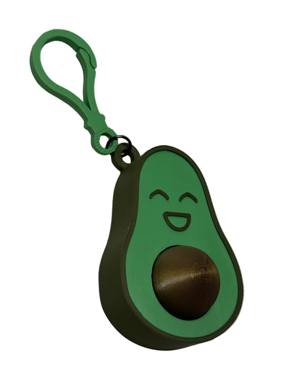 Clicker Avocado Keychain