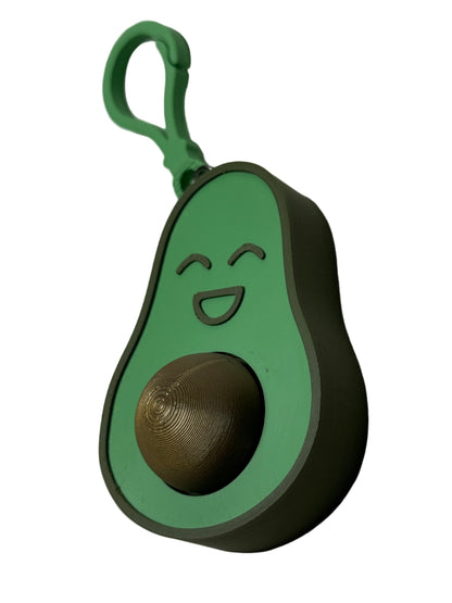 Clicker Avocado Keychain