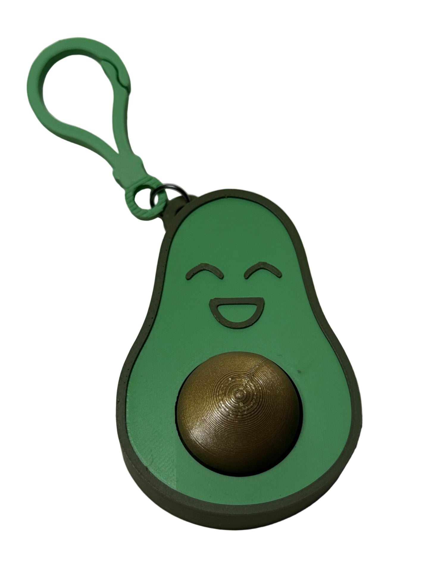 Clicker Avocado Keychain