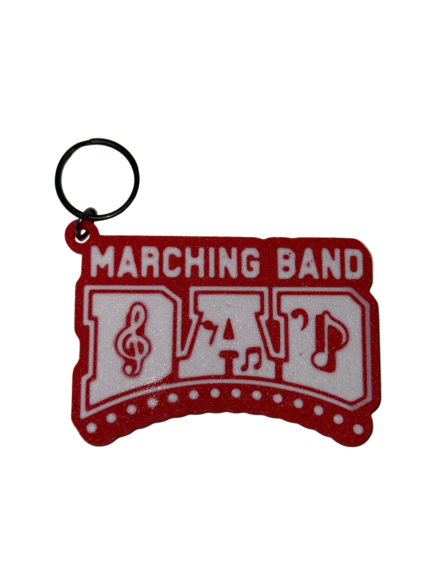Marching Band Dad Keychain