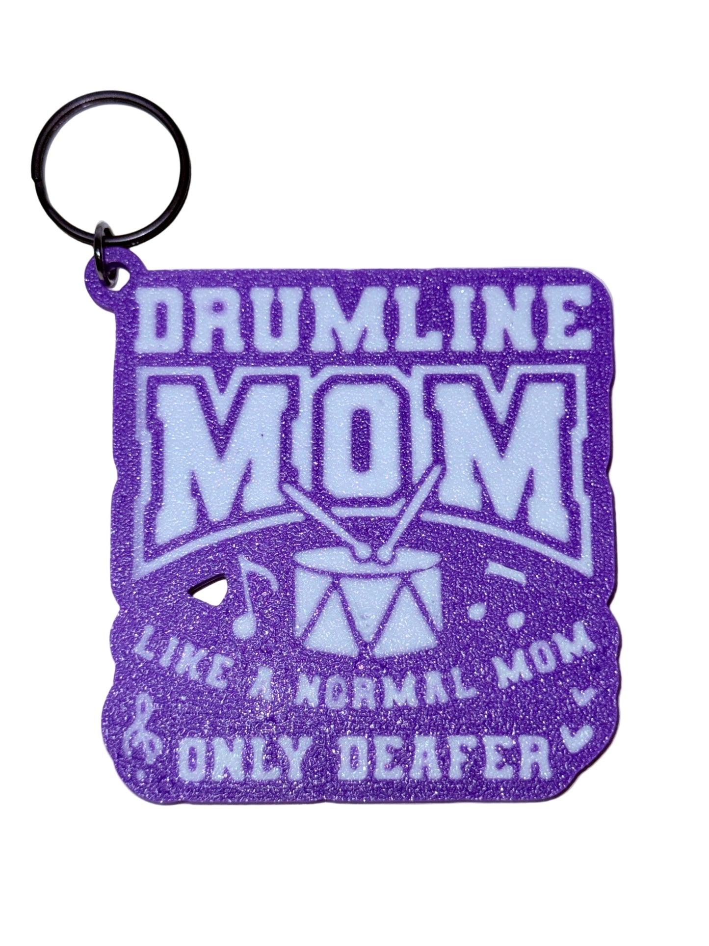 Band Mom Drumline Keychain