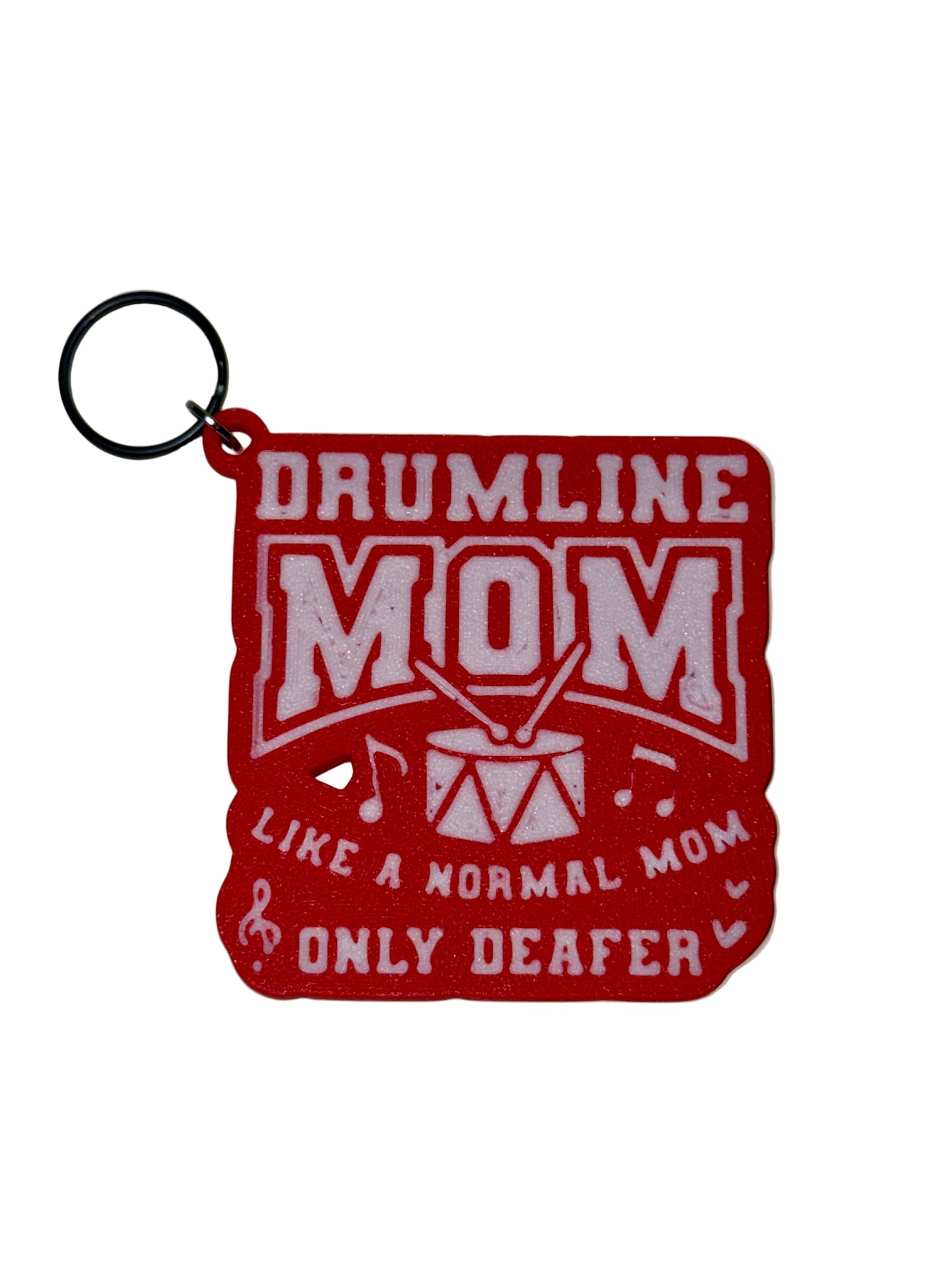 Band Mom Drumline Keychain