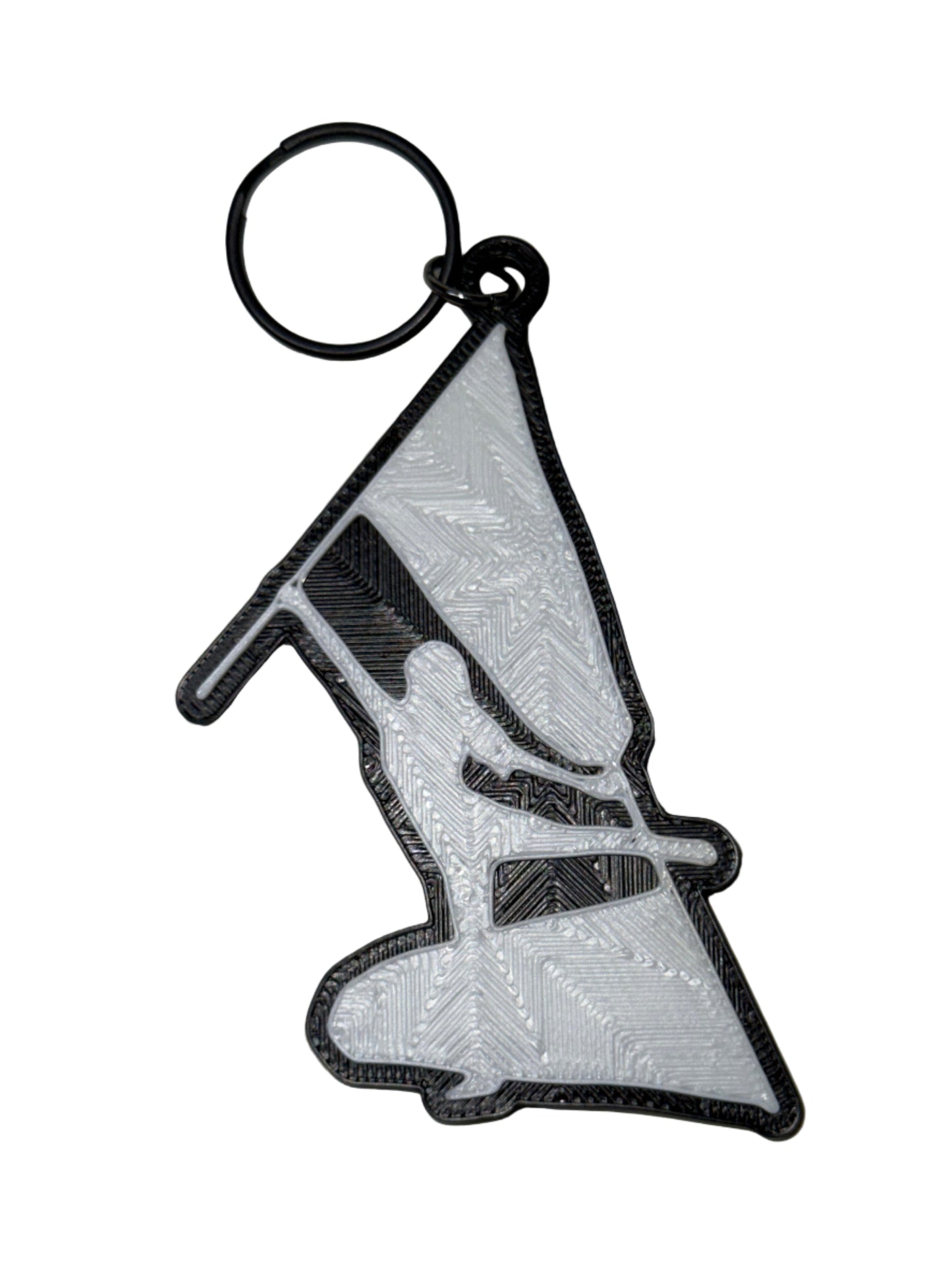 Color Guard Double Flag Keychain