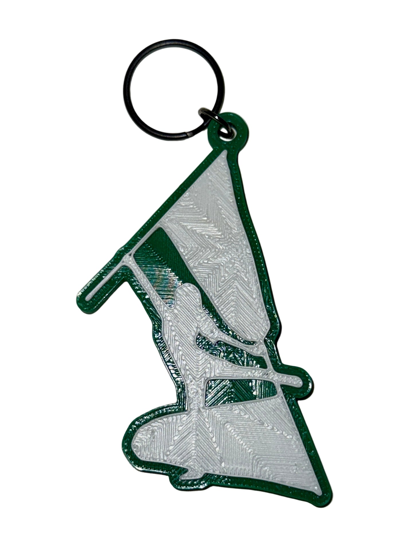 Color Guard Double Flag Keychain