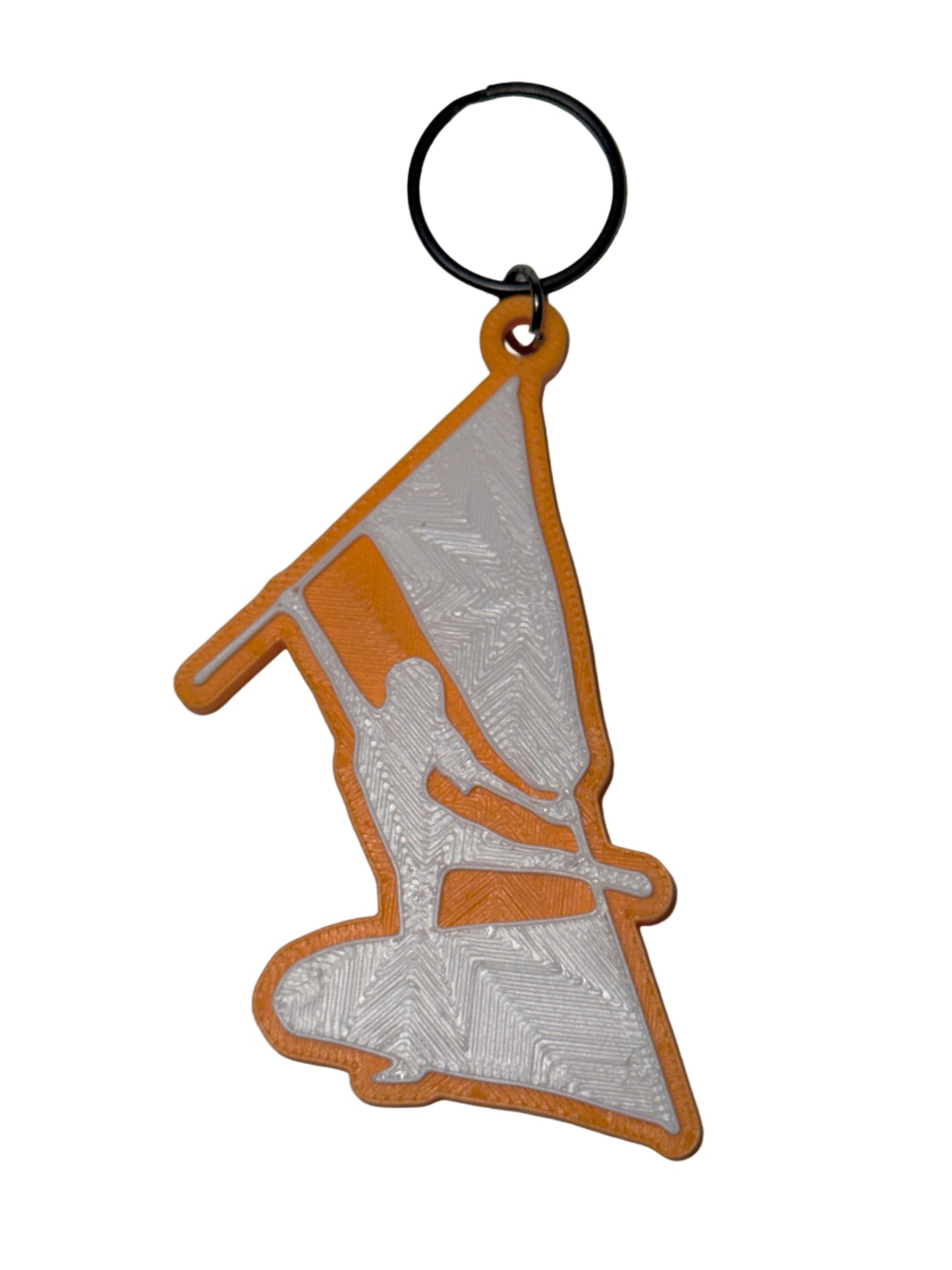 Color Guard Double Flag Keychain