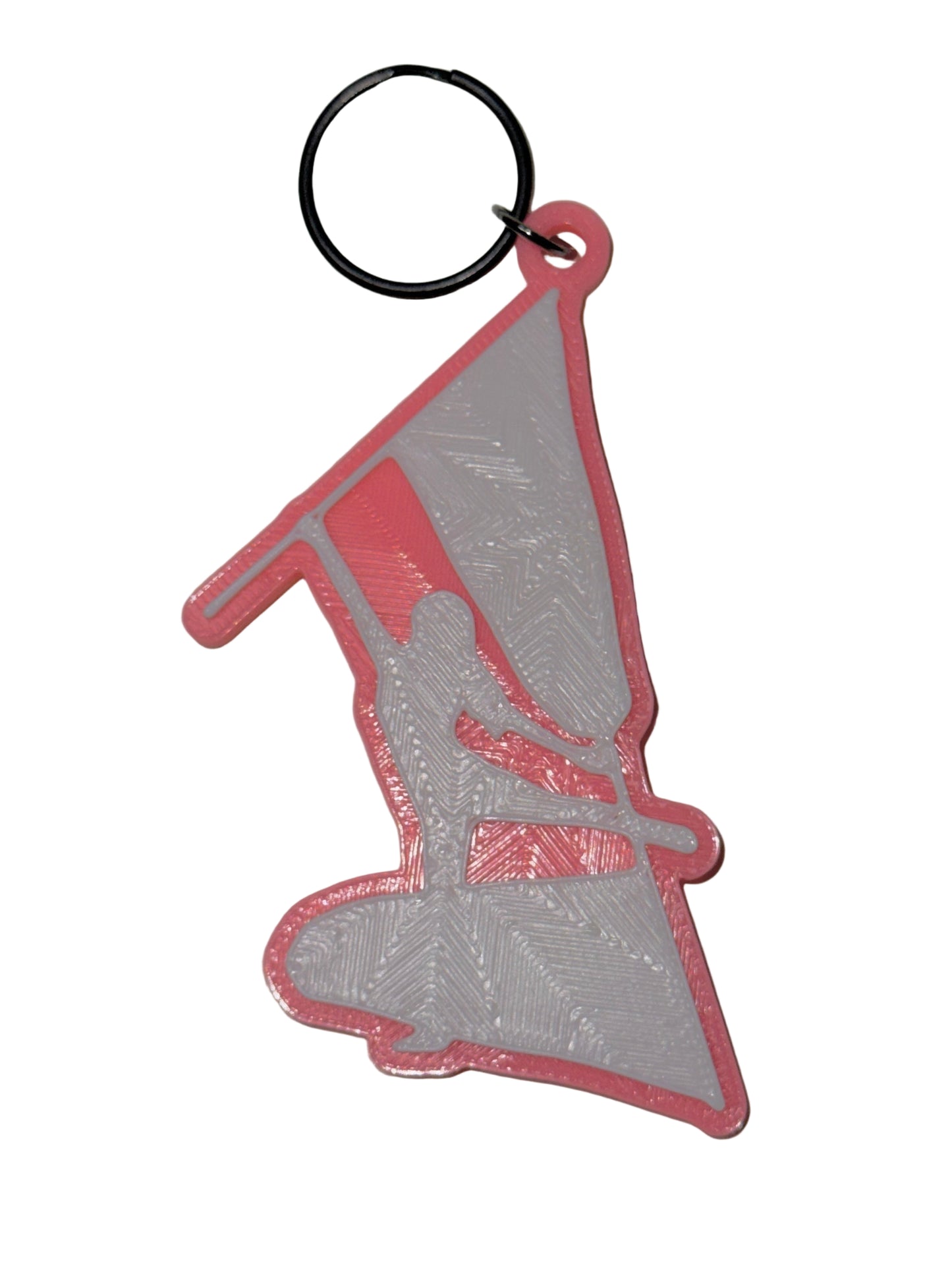 Color Guard Double Flag Keychain