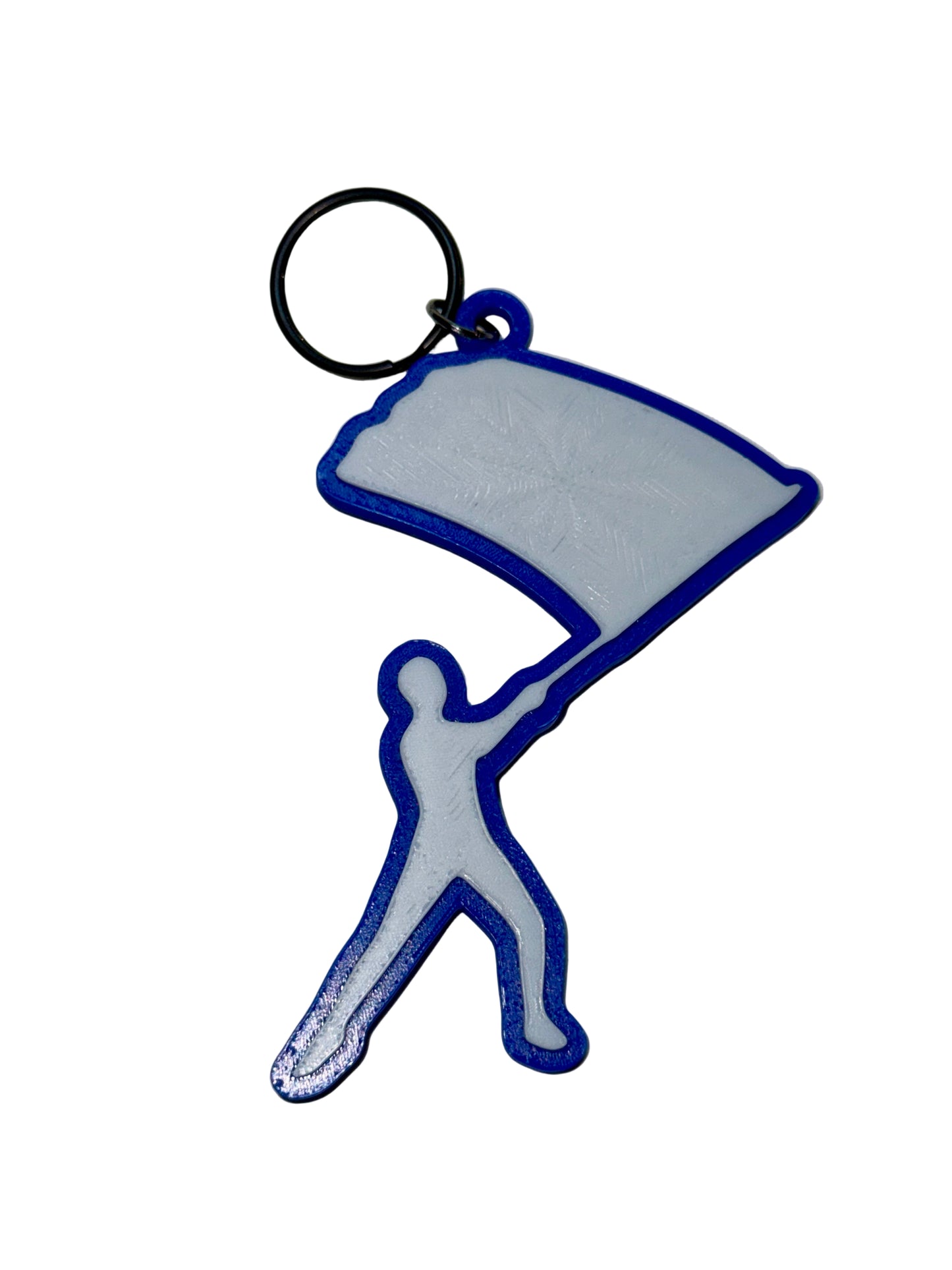 Color Guard Single Flag Keychain