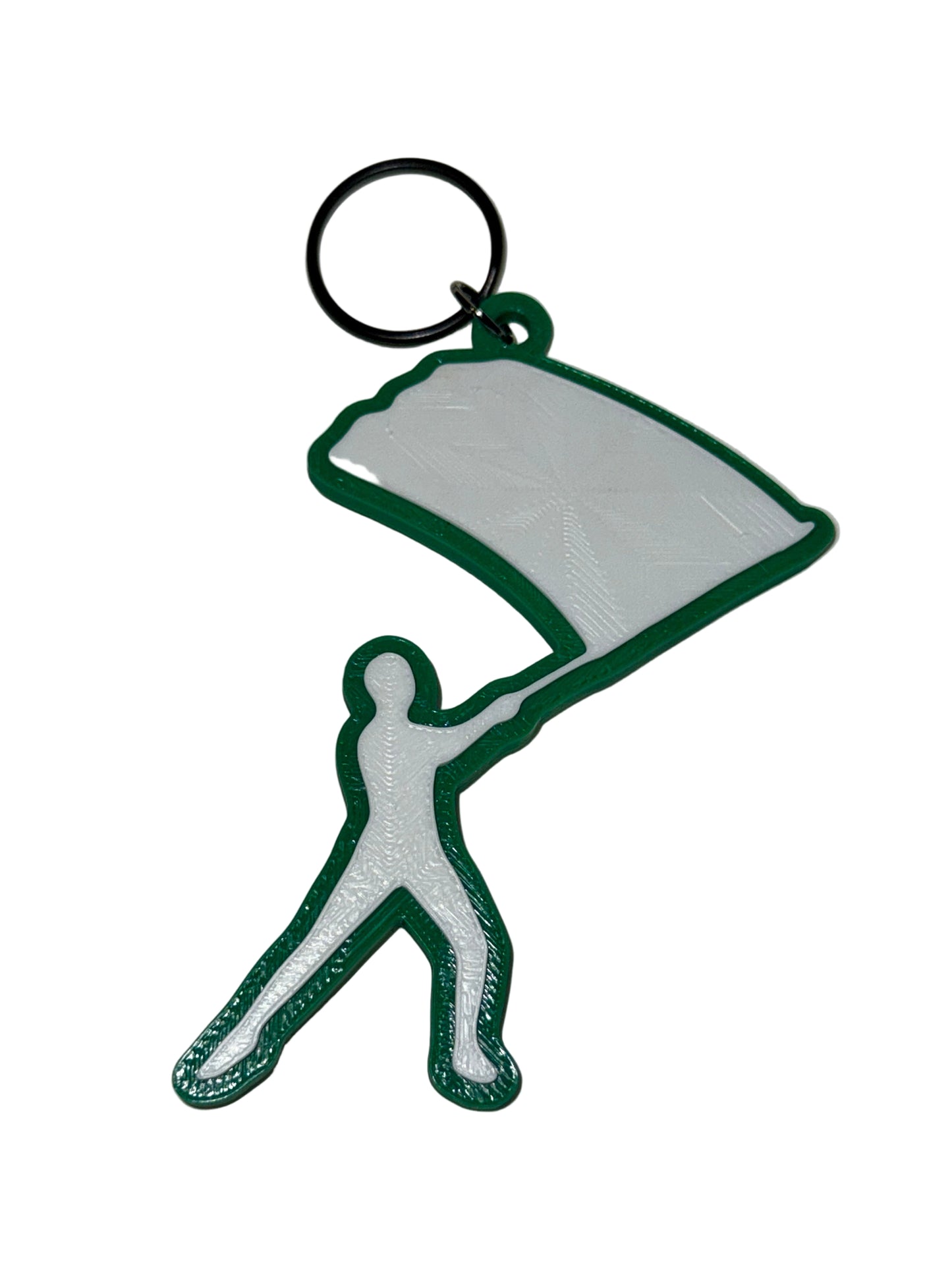 Color Guard Single Flag Keychain