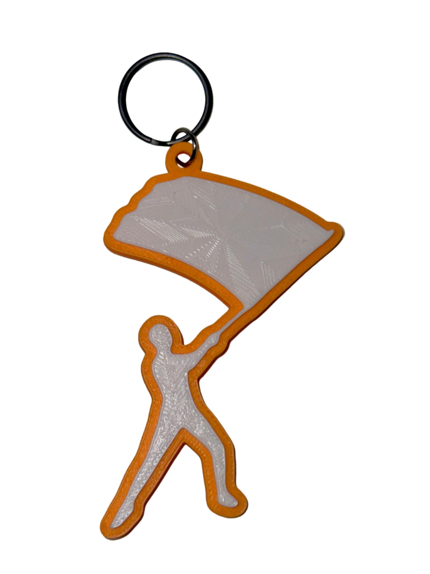 Color Guard Single Flag Keychain