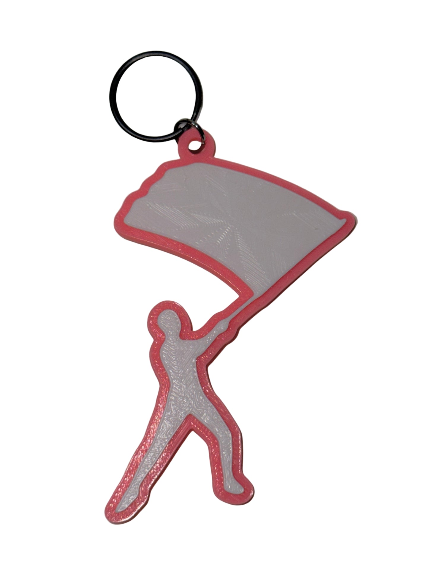 Color Guard Single Flag Keychain
