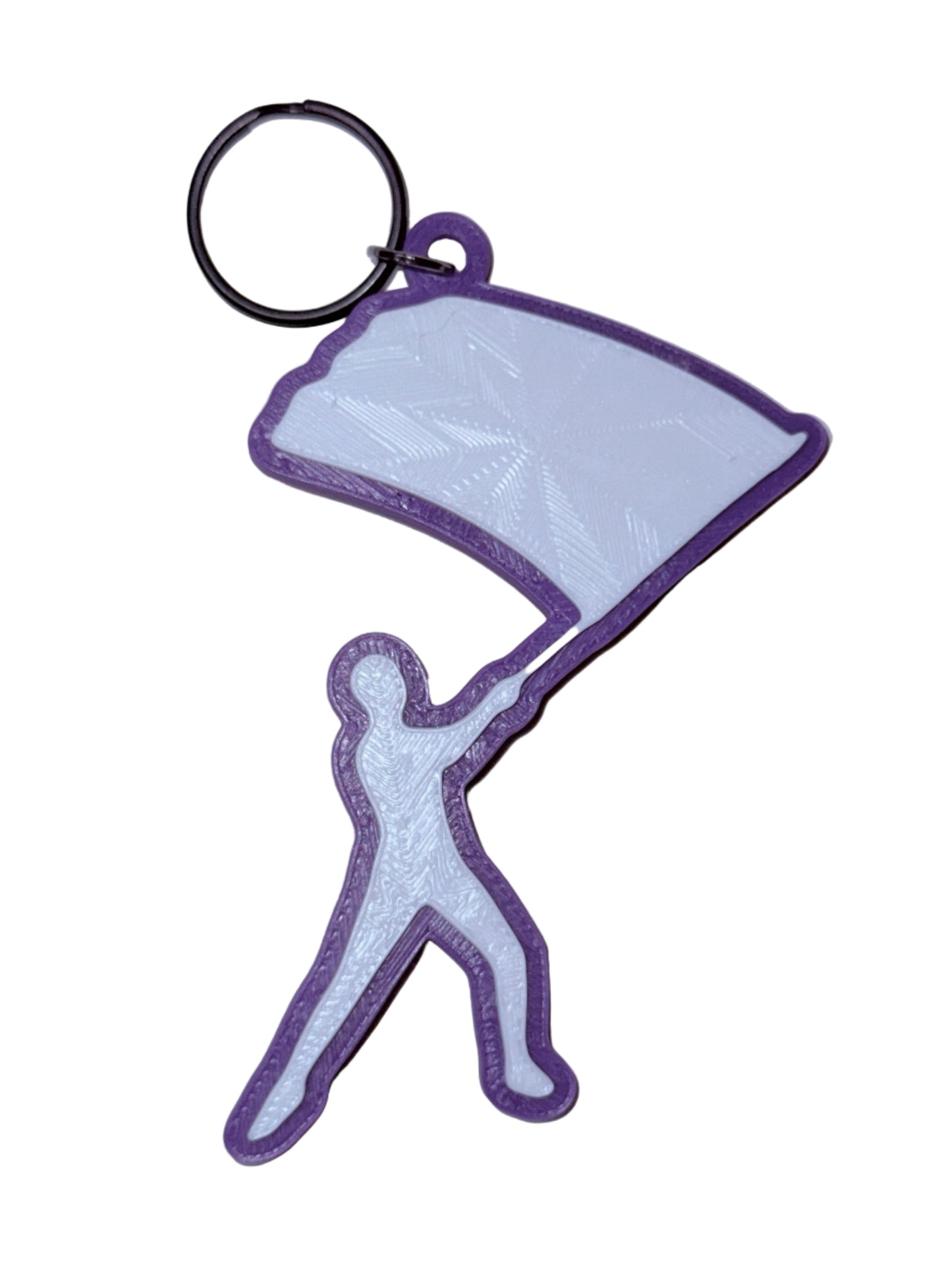 Color Guard Single Flag Keychain