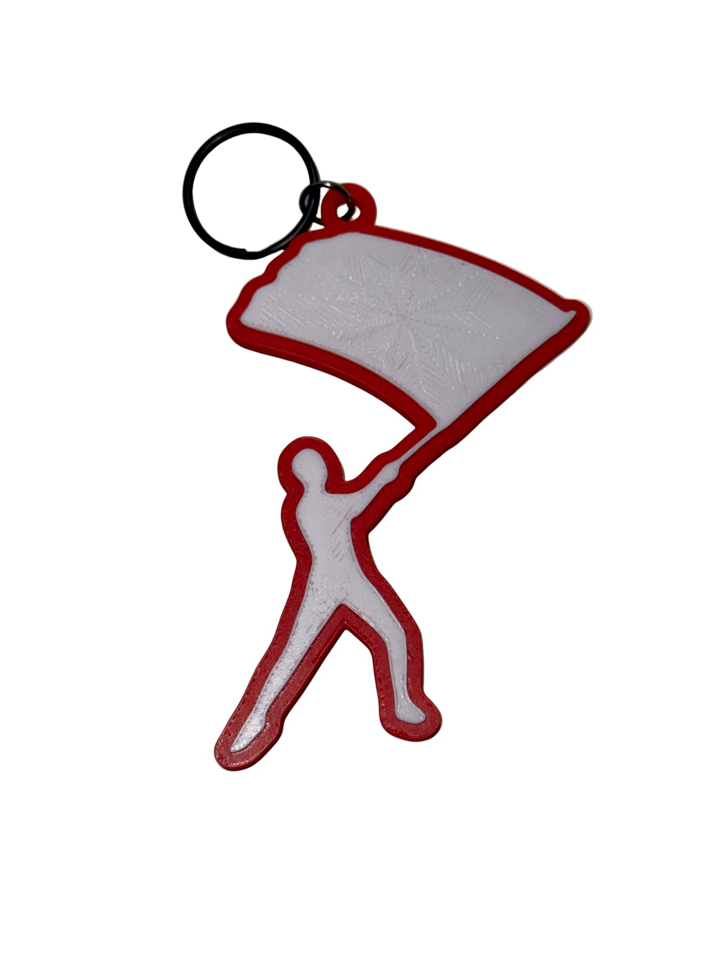 Color Guard Single Flag Keychain