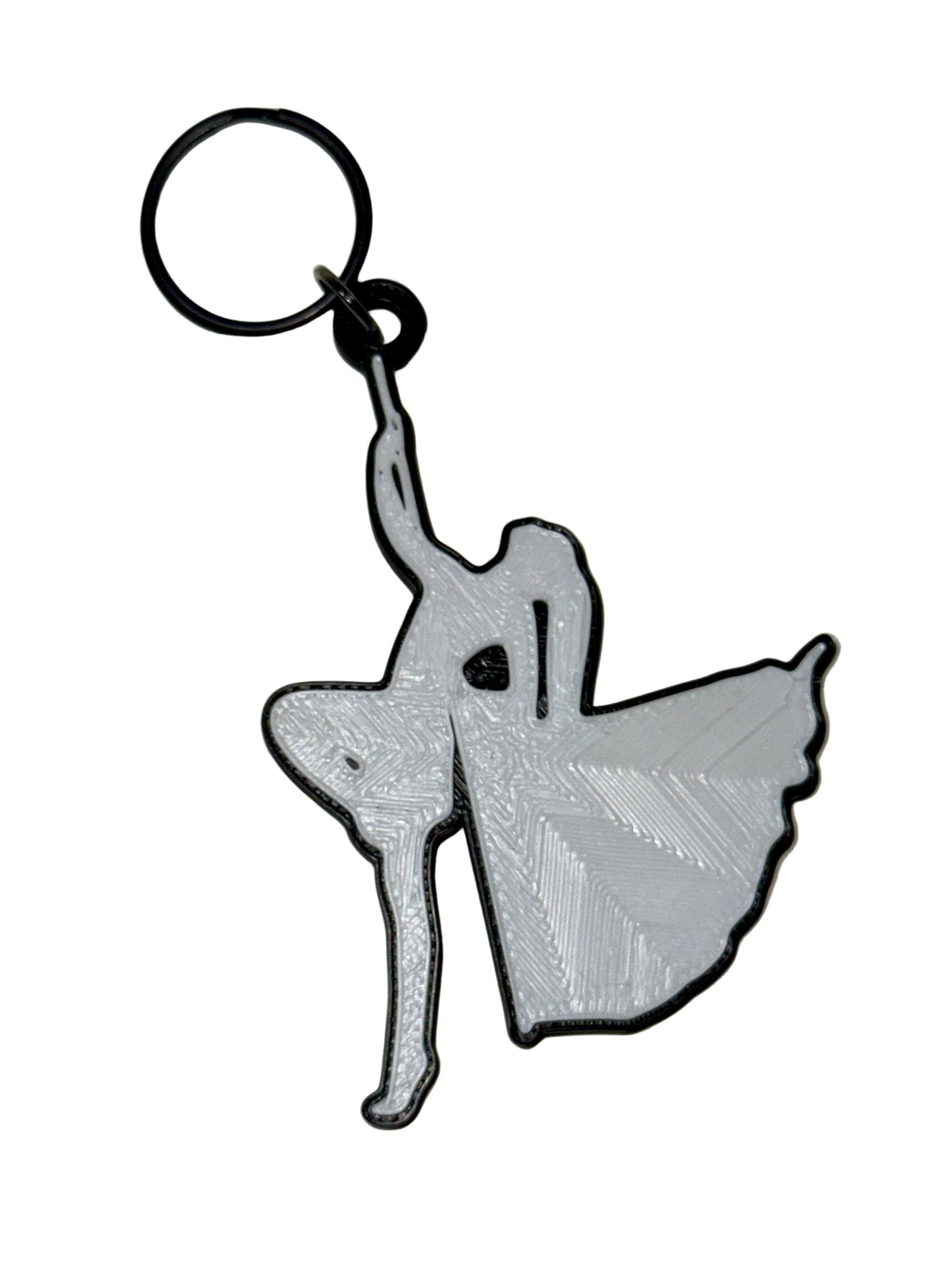 Color Guard Single Flag Keychain