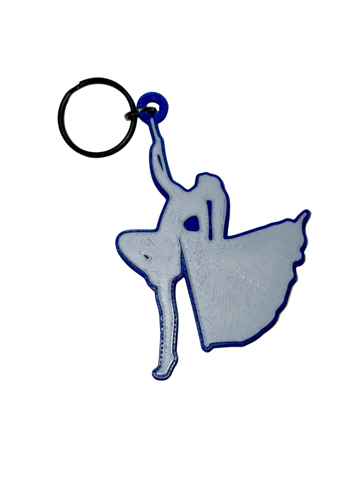 Color Guard Single Flag Keychain