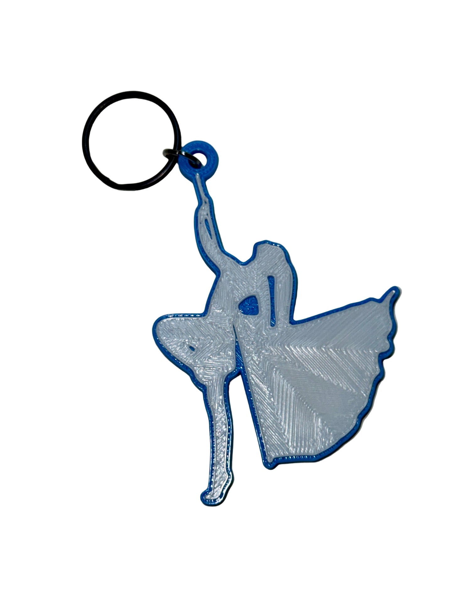Color Guard Single Flag Keychain