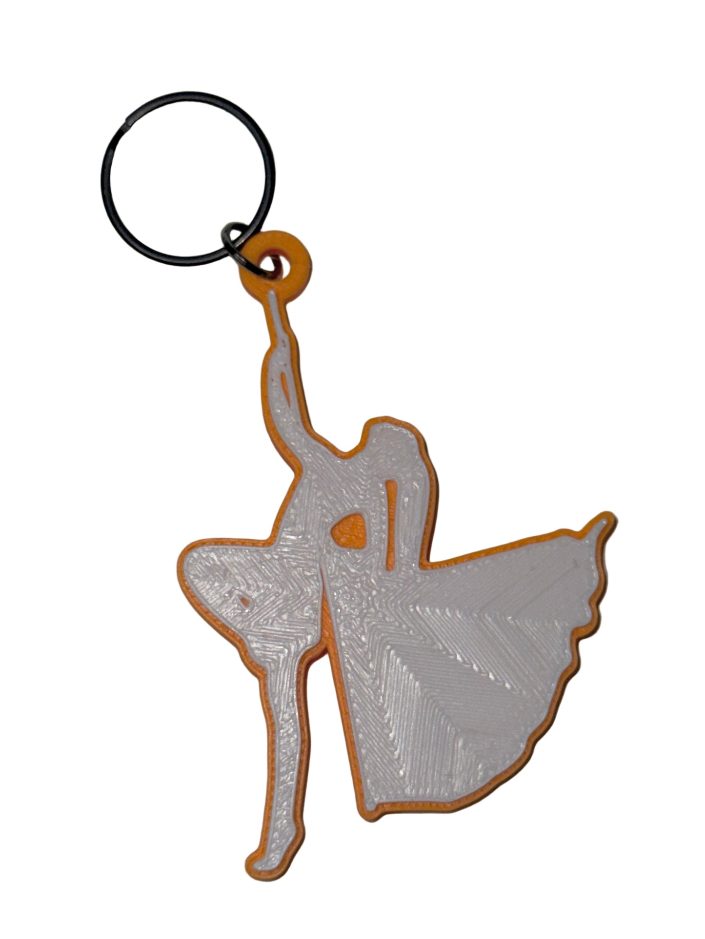 Color Guard Single Flag Keychain