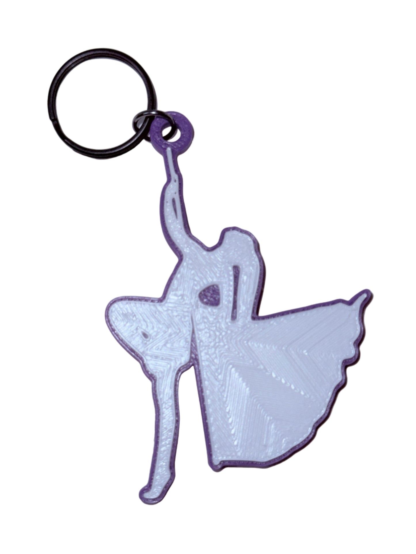 Color Guard Single Flag Keychain