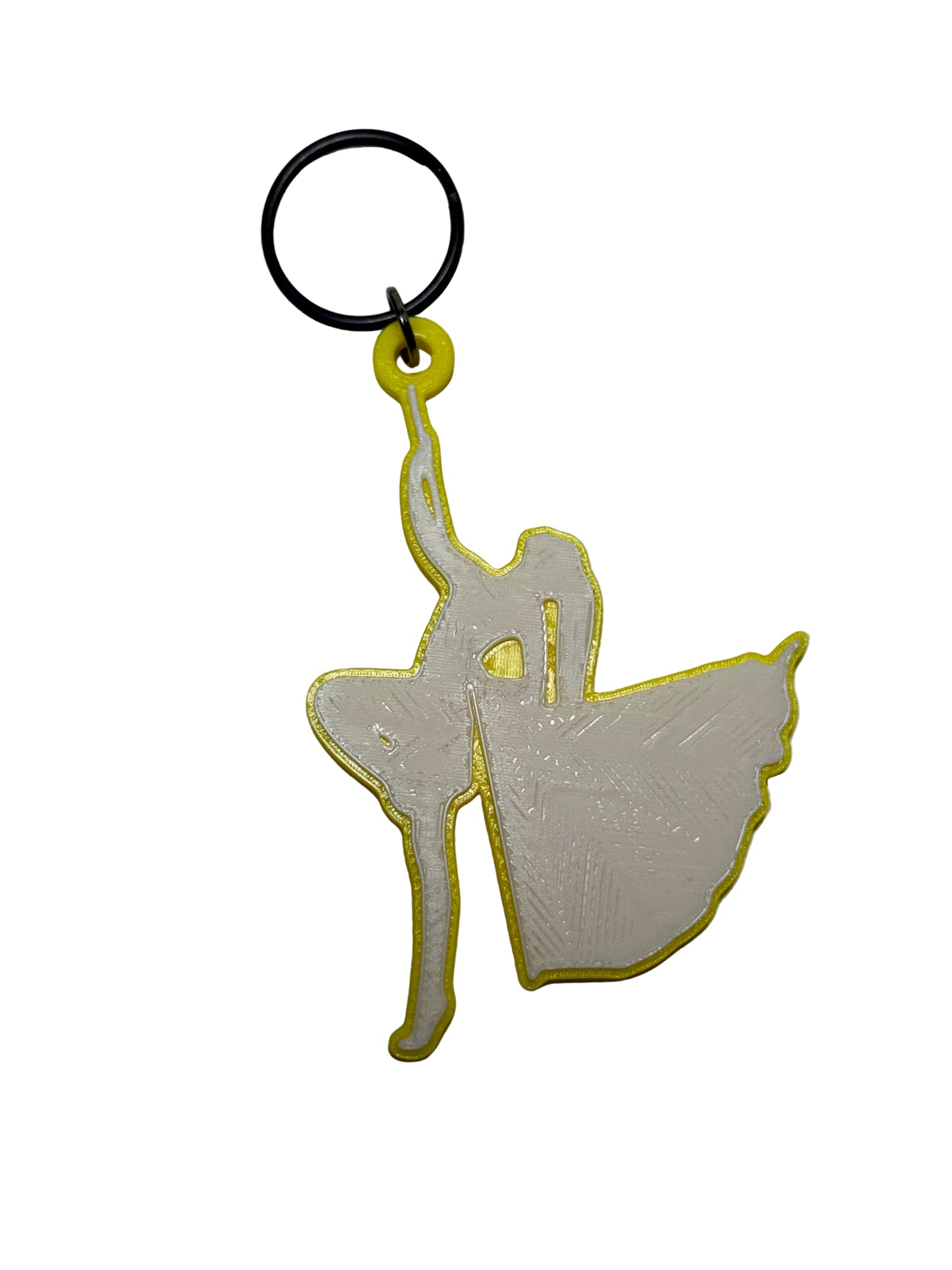 Color Guard Single Flag Keychain