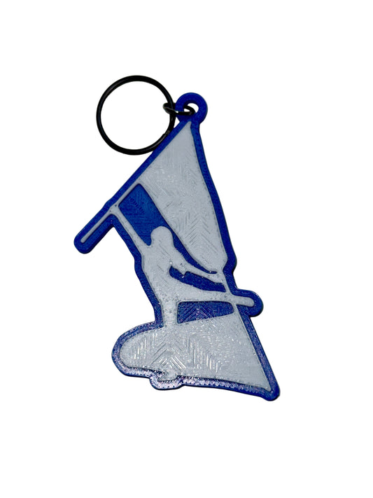 Color Guard Double Flag Keychain