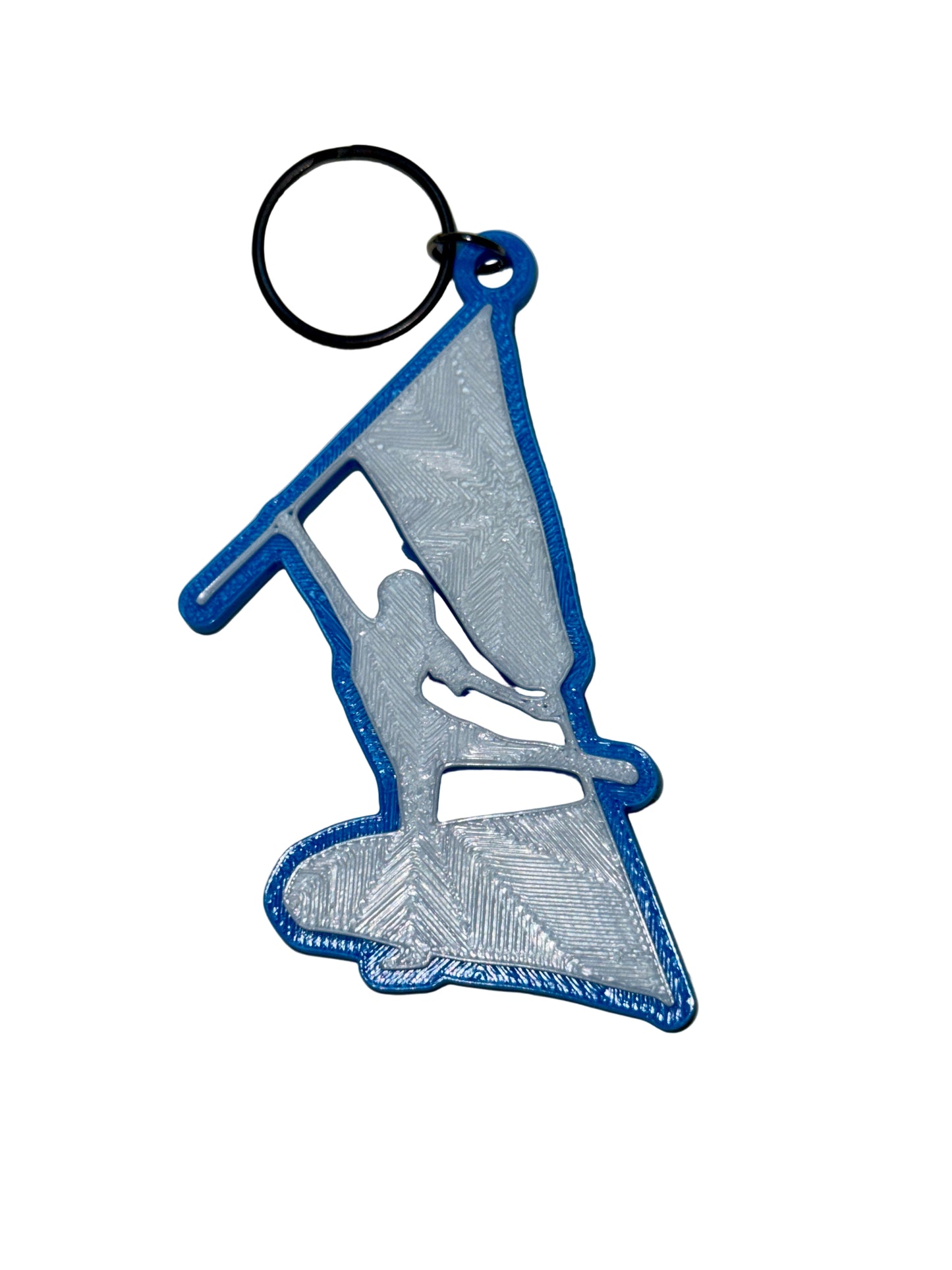 Color Guard Double Flag Keychain