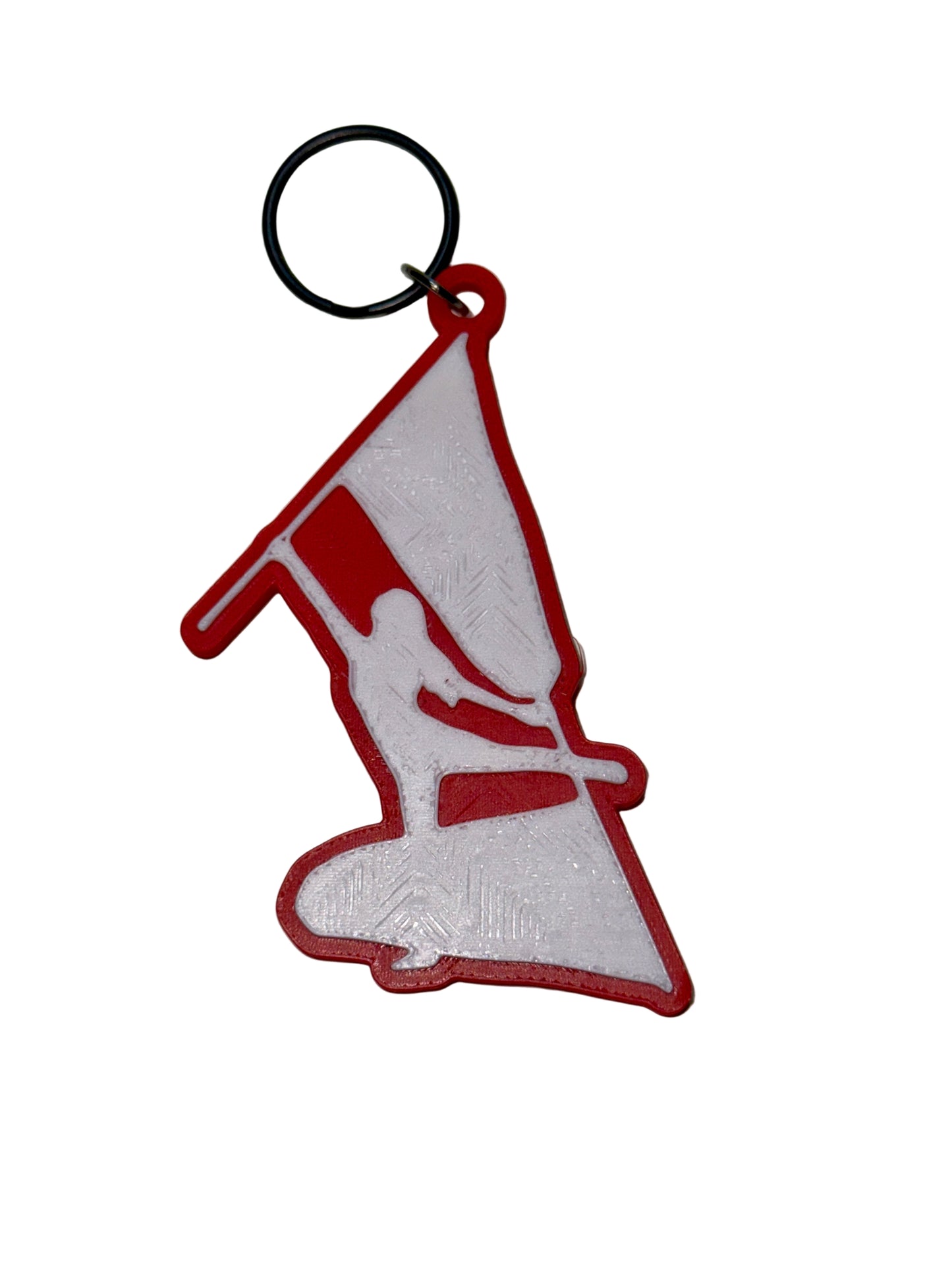 Color Guard Double Flag Keychain