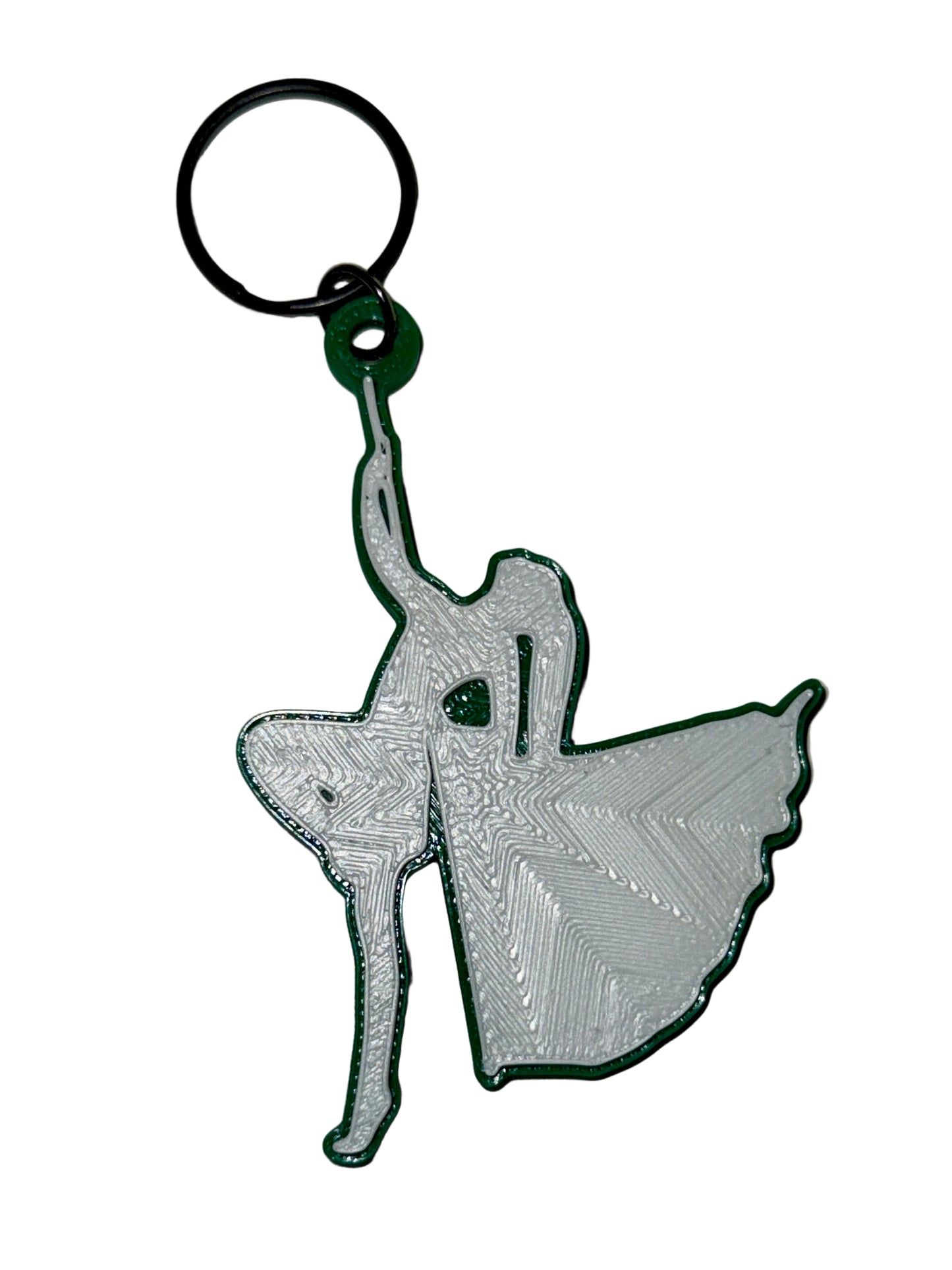 Color Guard Single Flag Keychain