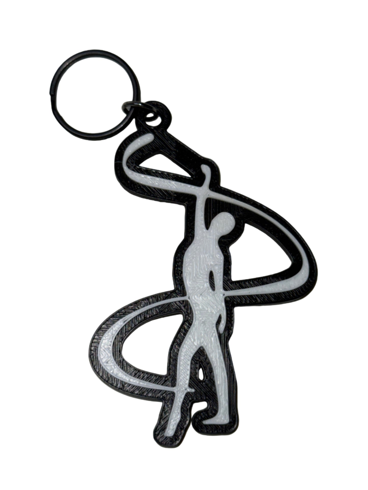 Color Guard Ribbon Keychain