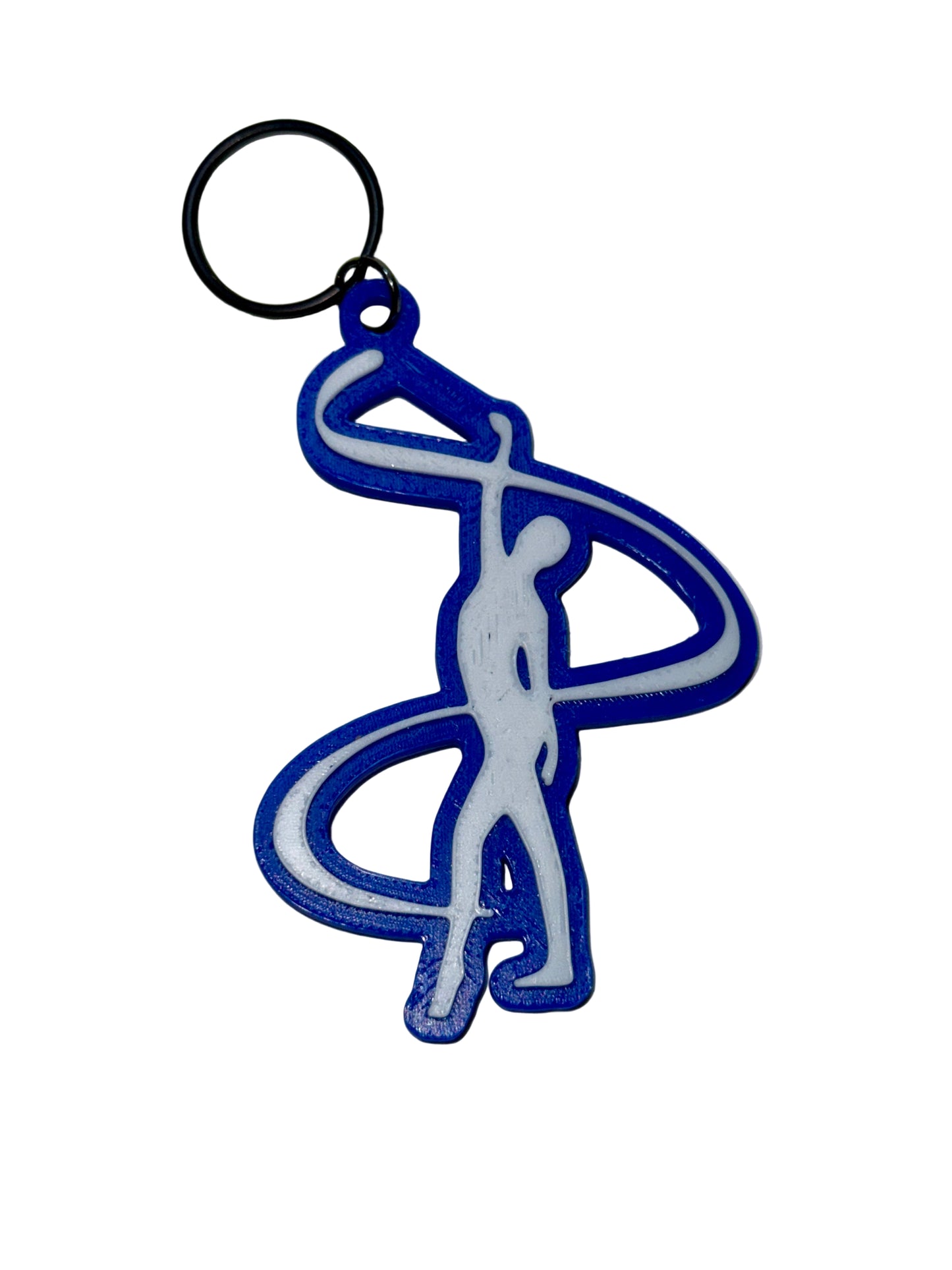 Color Guard Ribbon Keychain