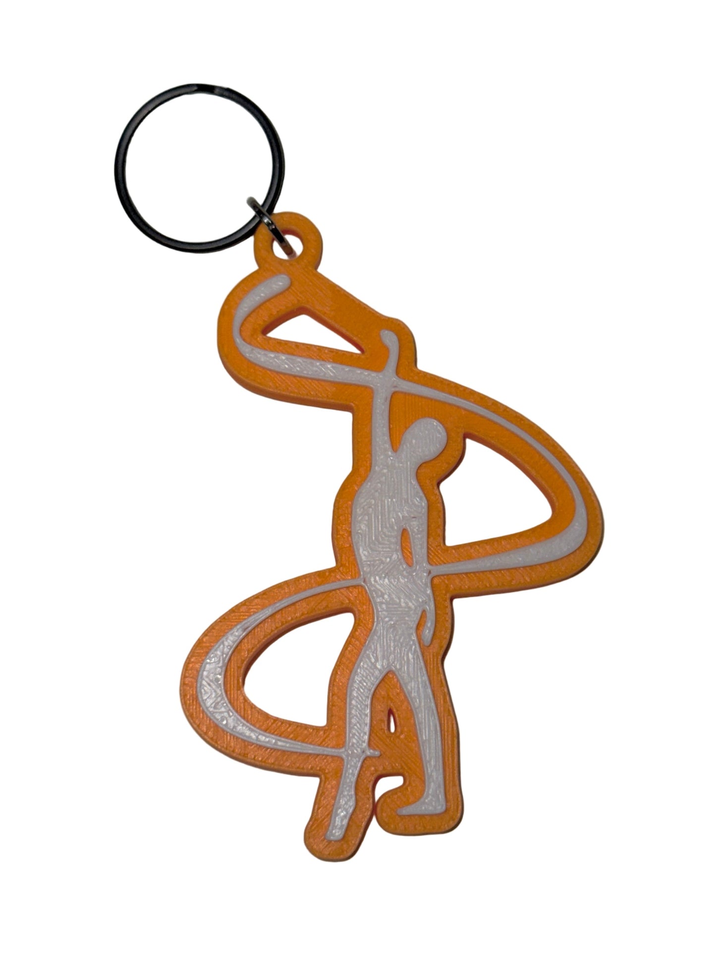 Color Guard Ribbon Keychain