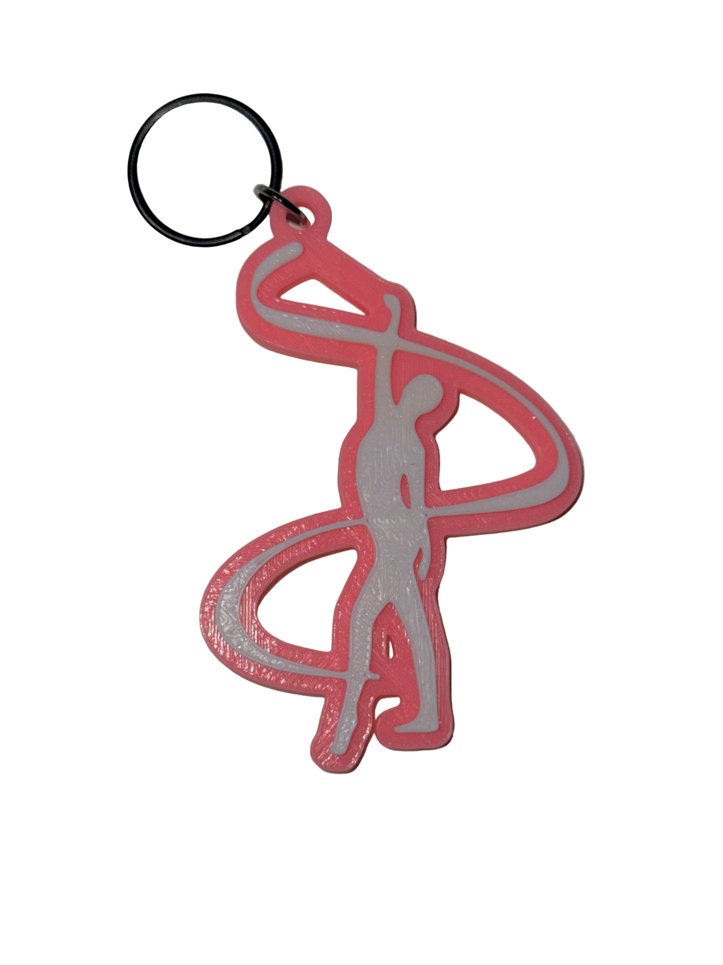 Color Guard Ribbon Keychain