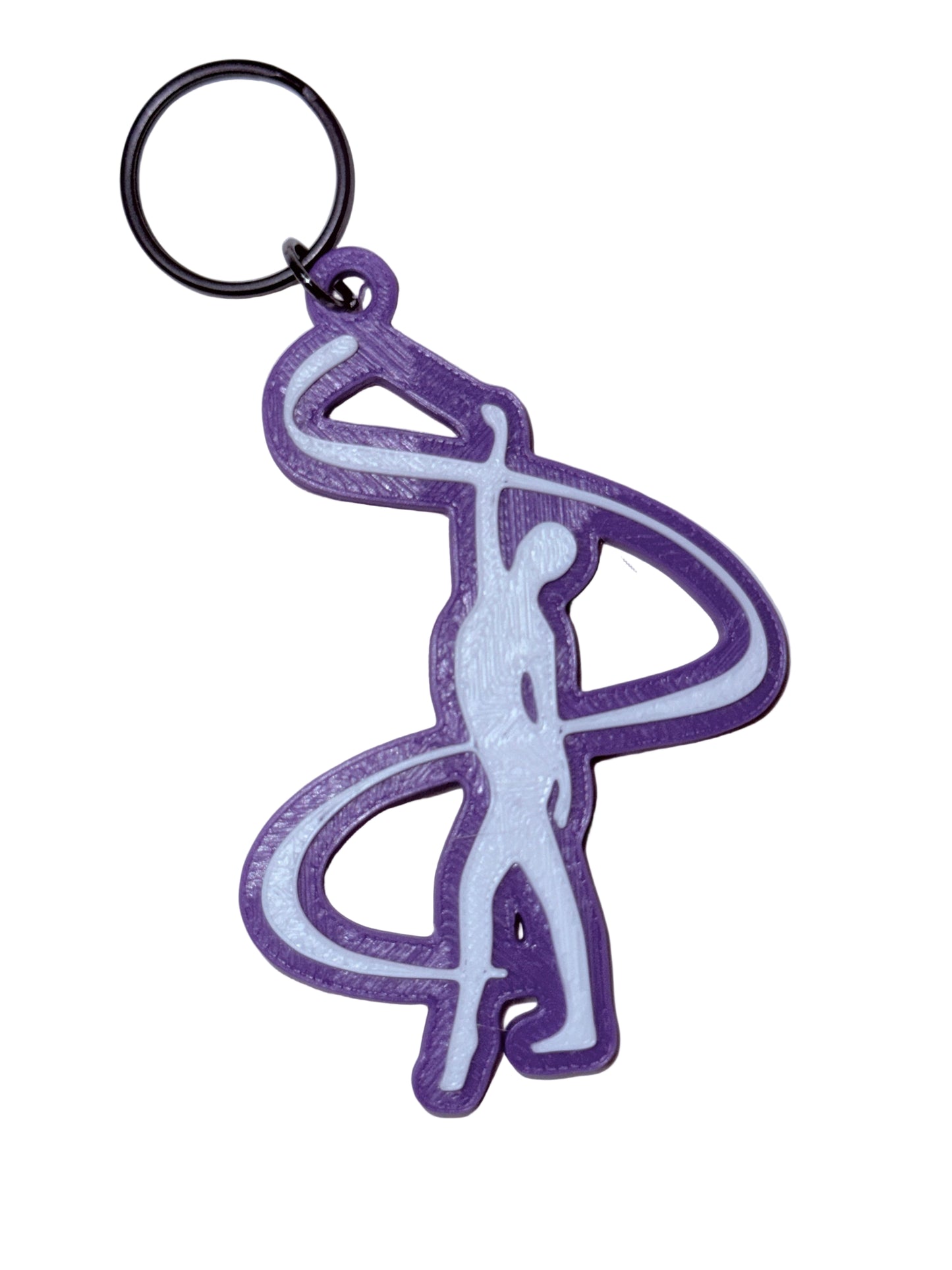 Color Guard Ribbon Keychain
