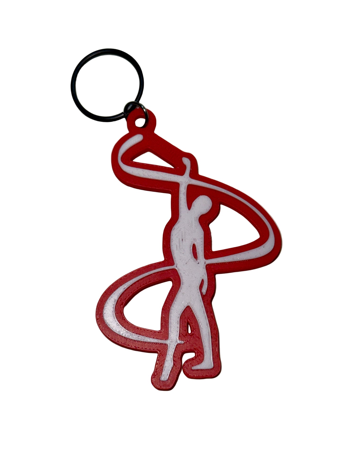 Color Guard Ribbon Keychain