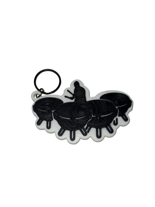 Marching Band Timpani Musician Keychain