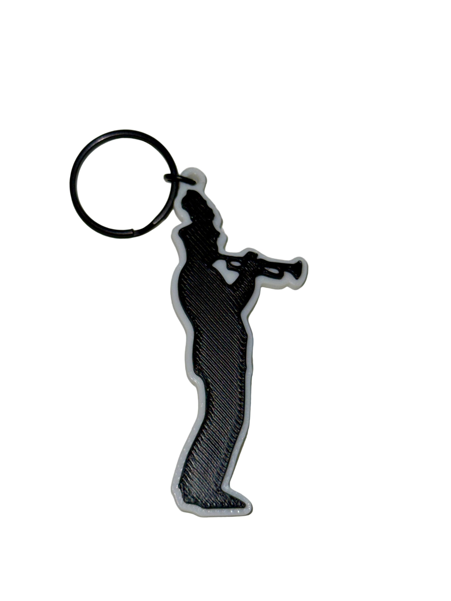 Marching Band Trumpet Musician Keychain