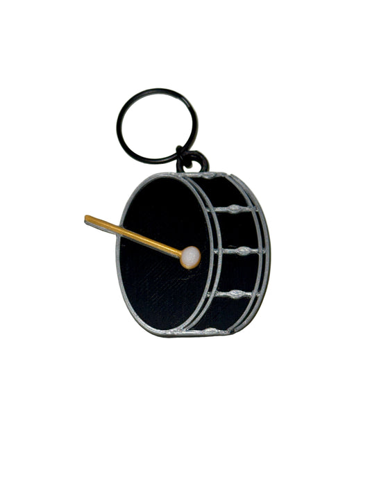 Bass Drum with Mallet Keychain