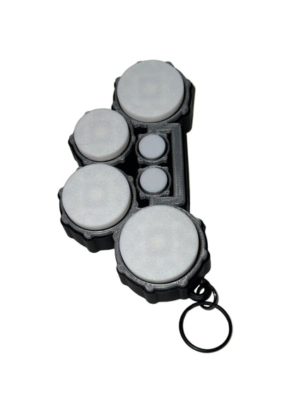 Clicker Tenor Quad Drums Keychain